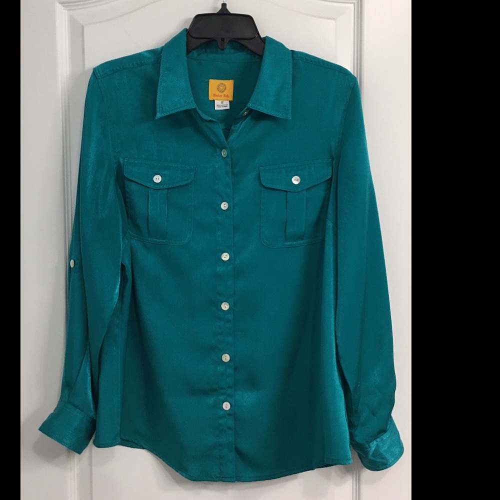 Ruby Rd Button Down Blouse